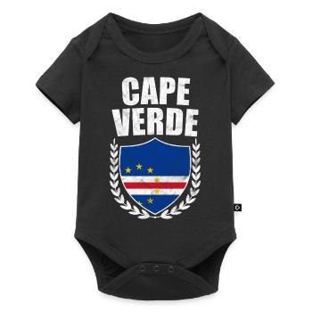 Cap-Vert Cape Verde Cabo Verde Cadeau De Drapeau - Body à manches courtes Premium Bébé - noir - Devant