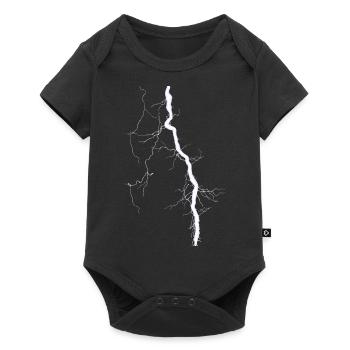 Blitz - Baby Premium Kurzarmbody - Schwarz - Vorne