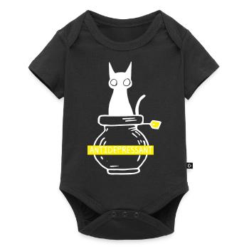 Antidépresseur cadeau chat animaux - Body à manches courtes Premium Bébé - noir - Devant