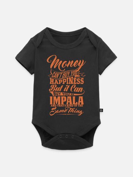 GELD UND IMPALA Y - Baby Premium Kurzarmbody - Schwarz