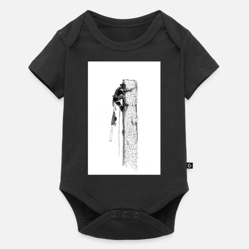 Arborist Tree Surgeon big chainsaw needed - Baby Premium short-sleeve bodysuit - black