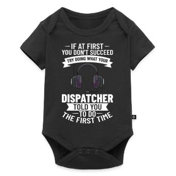 Dispatcher Emergency Call Operations Control Center Control Center - Baby Premium short-sleeve bodysuit - black - Front