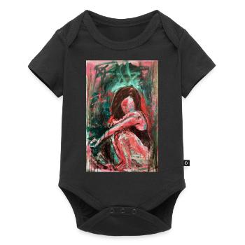 Freya - Baby Premium Kurzarmbody - Schwarz - Vorne