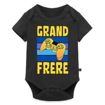 Futur Grand Frère Gamer - Body à manches courtes Premium Bébé - noir - Devant