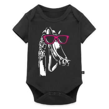 Ingolstädter Panther - Baby Premium Kurzarmbody - Schwarz - Vorne