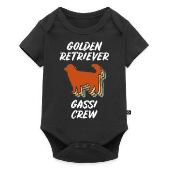 Golden Retriever Gassi Crew Gassi Gehen Hund Gesch - Baby Premium Kurzarmbody - Schwarz - Vorne