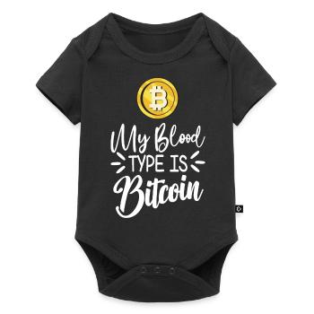 Bitcoin BTC Crypto Blockchain Coin Exchange Coin - Body à manches courtes Premium Bébé - noir - Devant