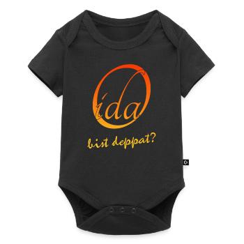Oida bist deppat? - Baby Premium Kurzarmbody - Schwarz - Vorne