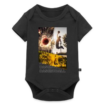 Basketteur Basketteur Dunking Sport Player - Body à manches courtes Premium Bébé - noir - Devant