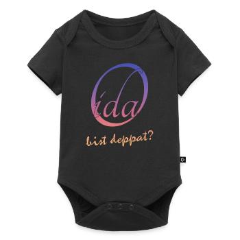Oida bist deppat? - Baby Premium Kurzarmbody - Schwarz - Vorne
