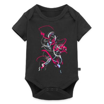 Abstract - Baby Premium short-sleeve bodysuit - black - Front