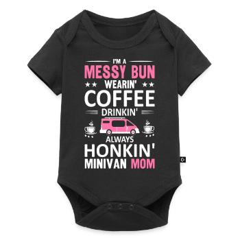 Minivan Super Mom Drives Minivan Moms Lifestyle - Baby Premium short-sleeve bodysuit - black - Front