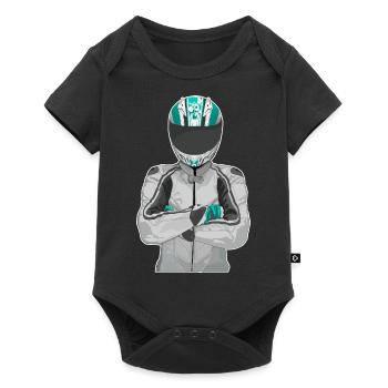 Motorcycle Lifestyle / Motorcycle / Motorcycle biker - Baby Premium short-sleeve bodysuit - black - Front