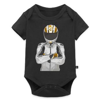 Motorcycle Lifestyle / Motorcycle / Motorcycle biker - Baby Premium short-sleeve bodysuit - black - Front