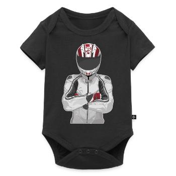 Motorcycle Lifestyle / Motorcycle / Motorcycle biker - Baby Premium short-sleeve bodysuit - black - Front