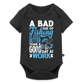 A Bad Day Of Fishing Better Work Father's Day - Baby Premium short-sleeve bodysuit - black - Front