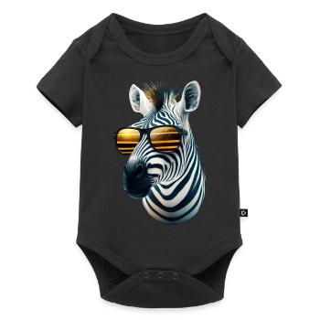 Zèbre - Body à manches courtes Premium Bébé - noir - Devant