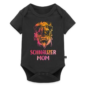 Schnauzer - Baby Premium Kurzarmbody - Schwarz - Vorne