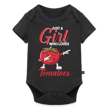 Just A Girl Who Loves Tomatoes - Baby Premium short-sleeve bodysuit - black - Front