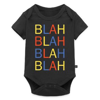 bla bla - Body à manches courtes Premium Bébé - noir - Devant