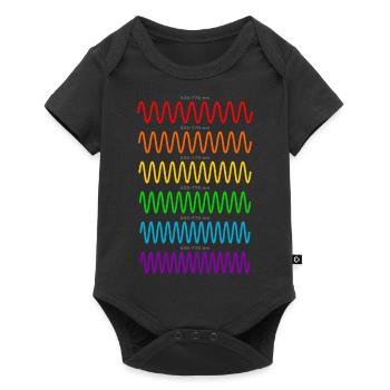 Licht Wellen - Physiker Physik Shirt - Baby Premium Kurzarmbody - Schwarz - Vorne
