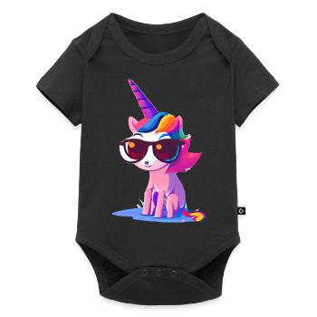 Unicorn Mythical Animal Unicorn Unicorn Girl - Baby Premium short-sleeve bodysuit - black - Front