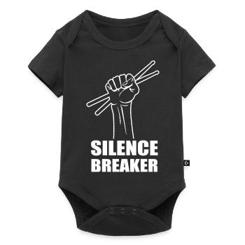 Batterie, Tambour, Musique, Instrument - Body à manches courtes Premium Bébé - noir - Devant