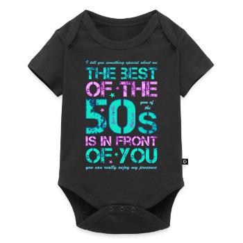 50s Fifties 50s 50's - Baby Premium short-sleeve bodysuit - black - Front