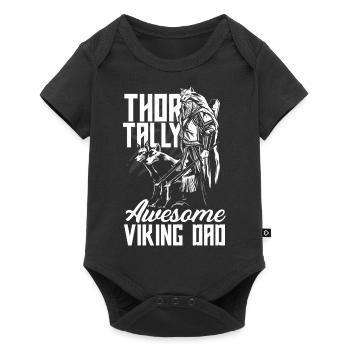 Thor-tally Awesome Viking Dad Fête des pères - Body à manches courtes Premium Bébé - noir - Devant