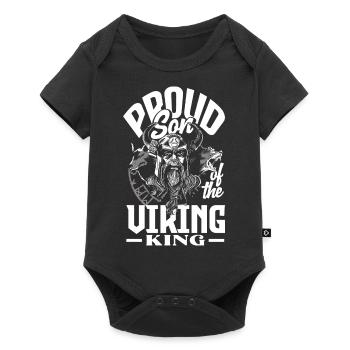 Proud Son of the Viking King Father's Day - Baby Premium short-sleeve bodysuit - black - Front