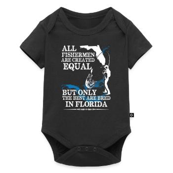 FISHING - Baby Premium short-sleeve bodysuit - black - Front