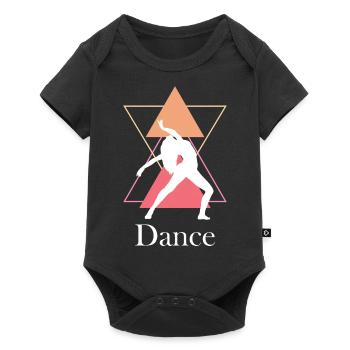 Danse Musique de danse - Body à manches courtes Premium Bébé - noir - Devant