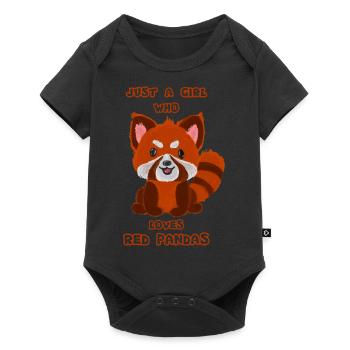 Just A Girl Who Loves Red Pandas - Baby Premium short-sleeve bodysuit - black - Front