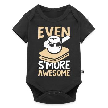 Encore plus génial Dabbing Marshmallow Camping Cam - Body à manches courtes Premium Bébé - noir - Devant