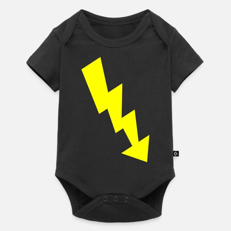 blitz - Baby Premium Kurzarmbody - Schwarz