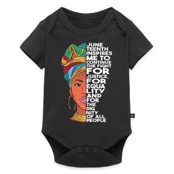 Juneteenth Inspires Me | Freedom Day | June 19th - Baby Premium short-sleeve bodysuit - black - Front