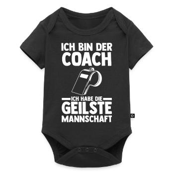 Mannschaft Trainer Und Coach - Baby Premium Kurzarmbody - Schwarz - Vorne