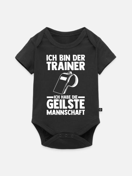 Sportmannschaft Trainer - Baby Premium Kurzarmbody - Schwarz