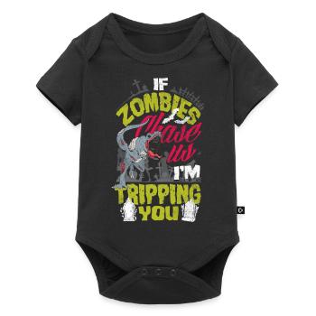 Zombie Lover Cosume for Funny Halloween - Baby Premium Kurzarmbody - Schwarz - Vorne