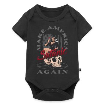 Satan Make America Satanic Again Occult - Baby Premium short-sleeve bodysuit - black - Front