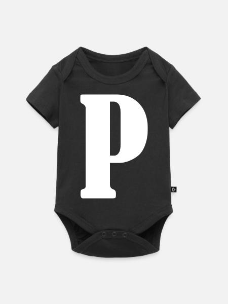 P - Baby Premium Kurzarmbody - Schwarz