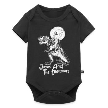 Lustige Tiere - Baby Premium Kurzarmbody - Schwarz - Vorne