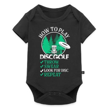 Comment jouer Disc Golf Frisbee Disc Golf - Body à manches courtes Premium Bébé - noir - Devant