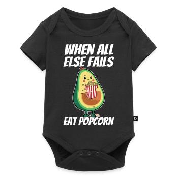 Kids Movie Night Cute Funny When All Else Fails Ea - Baby Premium Kurzarmbody - Schwarz - Vorne