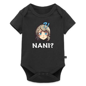 Sceptical Anime Emoji Nani? - Anime Shirt - Baby Premium short-sleeve bodysuit - black - Front