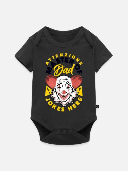 Attenzione Master of Dad Jokes - Baby Premium short-sleeve bodysuit - black