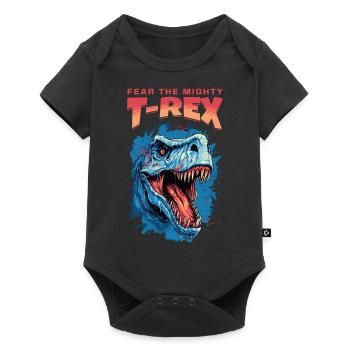 T-Rex Dinosaur Dino Tyrannosaurus Rex Vintage - Baby Premium short-sleeve bodysuit - black - Front