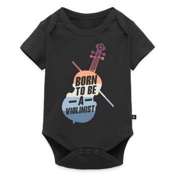 Born To Be A Violinist Violin Orchestra - Baby Premium short-sleeve bodysuit - black - Front