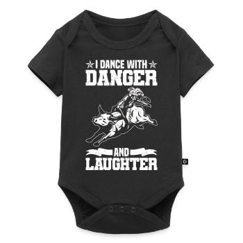 Cowboy - Baby Premium Kurzarmbody - Schwarz - Vorne