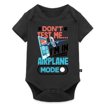 Ne me testez pas en me déconnectant - Body à manches courtes Premium Bébé - noir - Devant